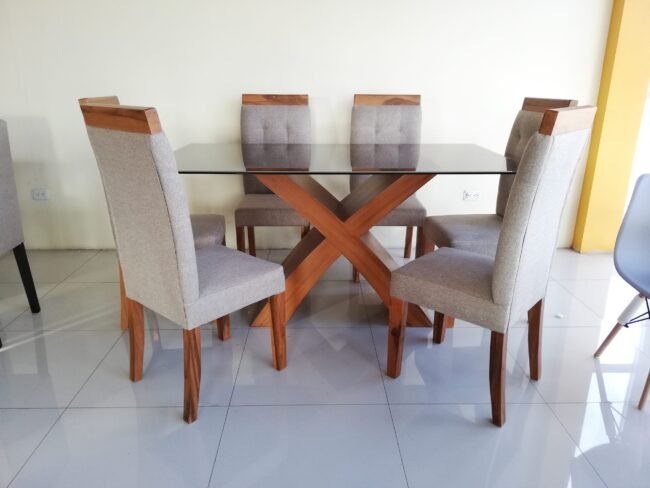 Comedor Ecoline Vidrio-tapiz 6p - Imagen 2