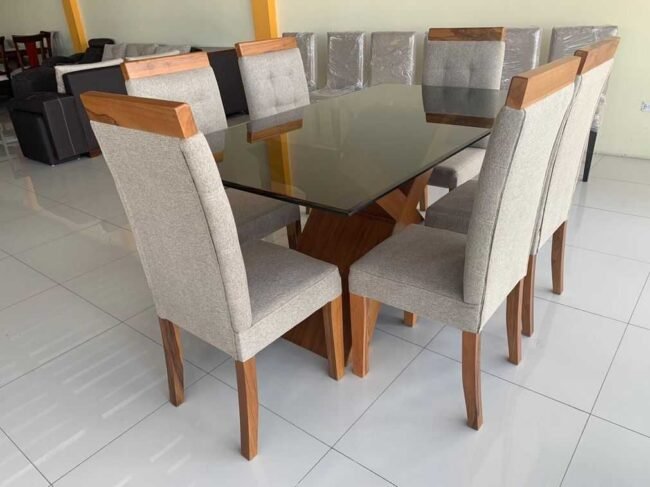 Comedor Ecoline Vidrio-tapiz 6p