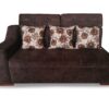 Salas esquinera con sofá cama, color café, lineal, funcional
