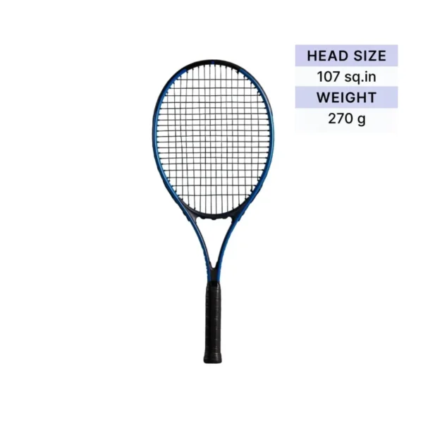 Decathlon Aluminum Tennis Racket for Adults (Blue & Black) - Imagen 3